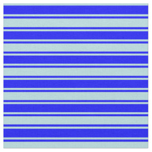 Powder Blue & Blue Coloured Striped Pattern Fabric