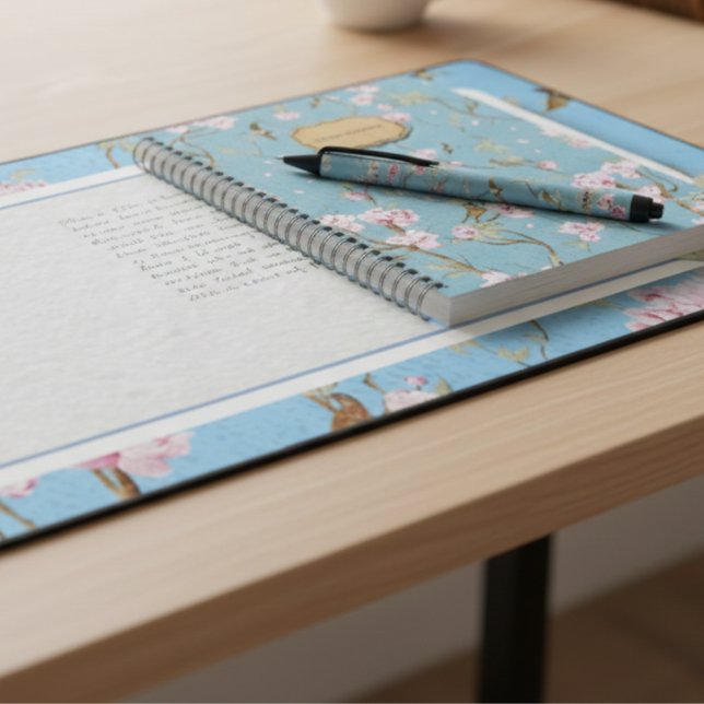 Powder Blue Chinoiserie Archive Desk Mat (Creator Uploaded)