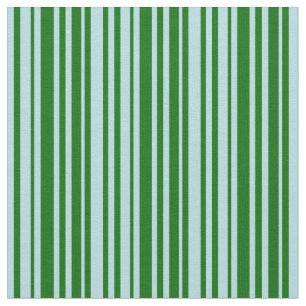 Powder Blue & Dark Green Coloured Lines Fabric
