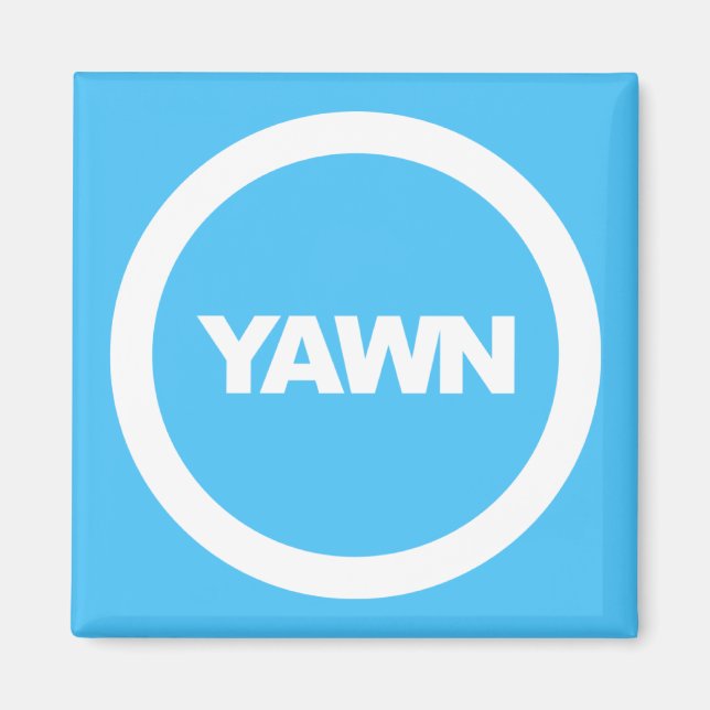 Powder Blue Dorm Fridge Magnet (Front)