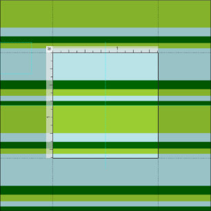 Powder Blue, Green & Dark Green Coloured Lines Fabric