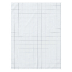 Powder Blue Large Grid Check Tablecloth