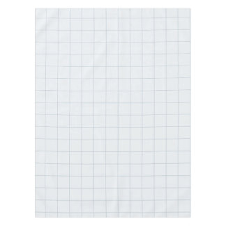 Powder Blue Large Grid Check Tablecloth