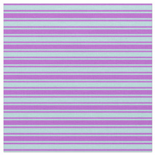 Powder Blue & Orchid Coloured Stripes Fabric