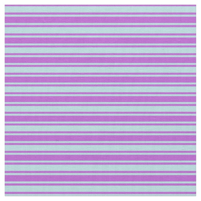 Powder Blue & Orchid Coloured Stripes Fabric (Close Up)