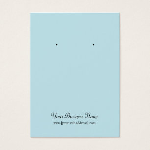 Powder Blue Plain Simple Custom Earring Card