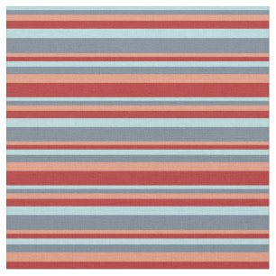 Powder Blue, Slate Grey, Dark Salmon, and Red Fabric