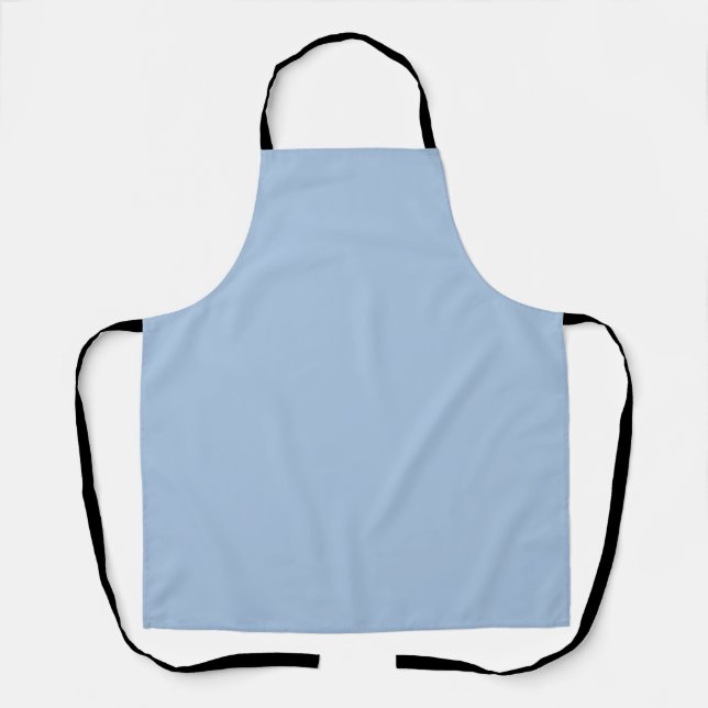 Powder Blue Soft Pastel Solid Colour Apron (Front)