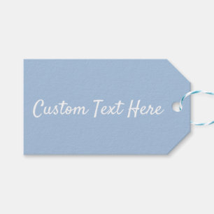 Powder Blue Soft Pastel Solid Colour Gift Tags