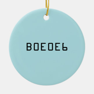 Powder Blue Solid Colour with Hex Number B0E0E6 Ceramic Tree Decoration