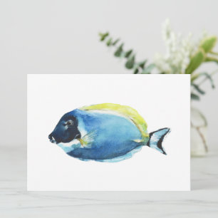Powder Blue Tang Fish Card