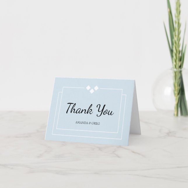 Powder Blue Thank Card (Front)