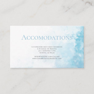 Powder Blue Watercolor Wash Enclosure Card