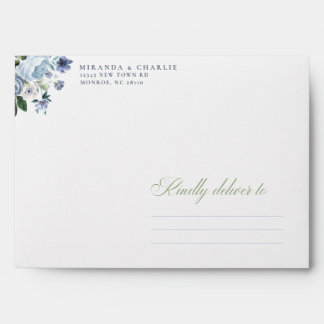 Powder Blue Wedding Envelope