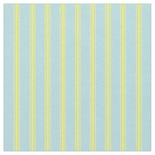 Powder Blue & Yellow Pattern Fabric