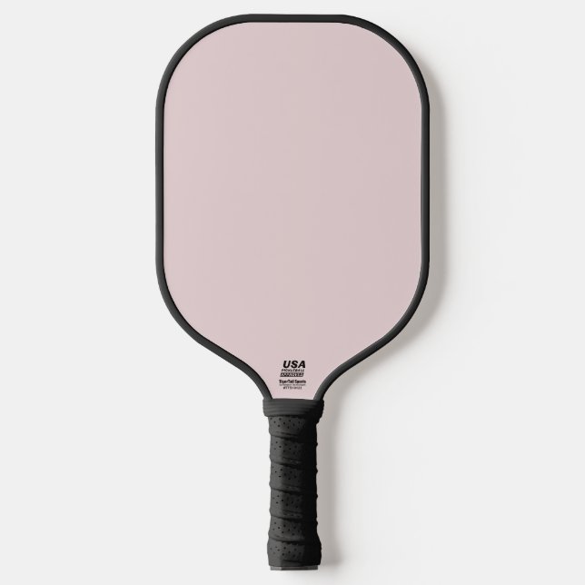Powder Blush Pink Solid Colour Pickleball Paddle (Front)