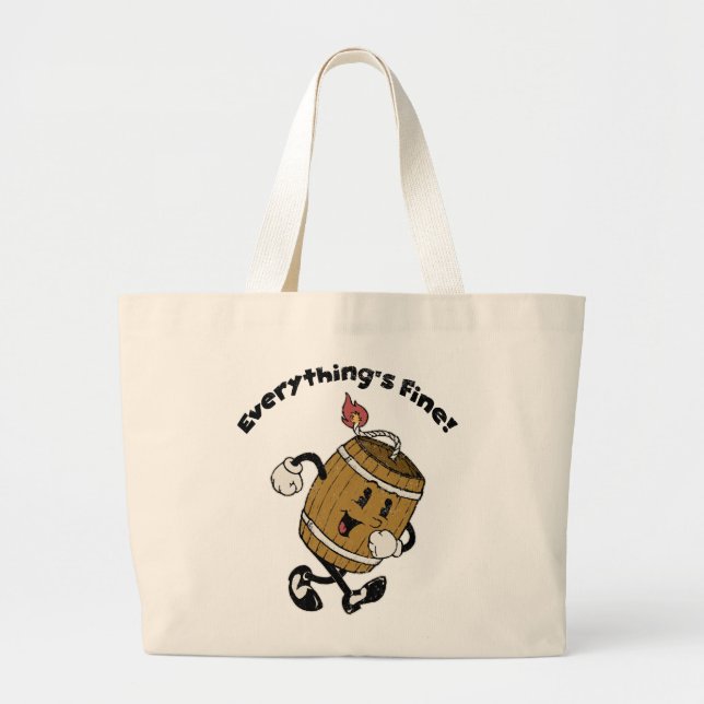 Powder Keg Large Tote Bag (Front)