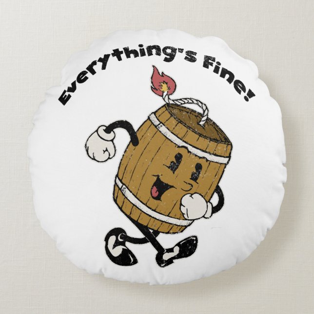 Powder Keg Round Cushion (Front)