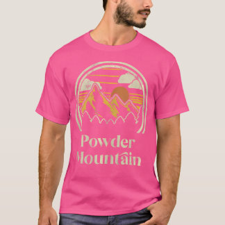 Powder Mountain Mountains Utah Hiking Outdoors Ret T-Shirt