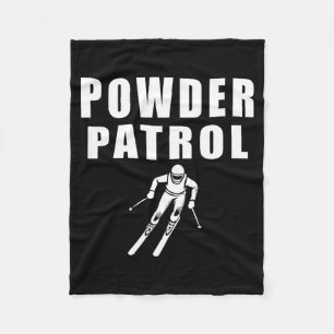 Powder patrol fleece blanket