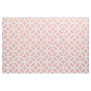 Powder Pink Geometric Pattern Fabric
