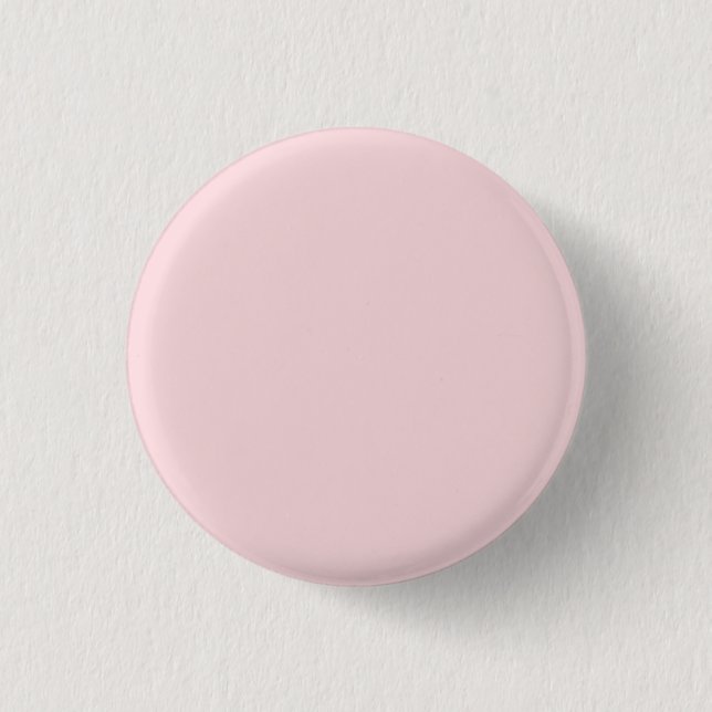 Powder Pink Solid Colour 3 Cm Round Badge (Front)