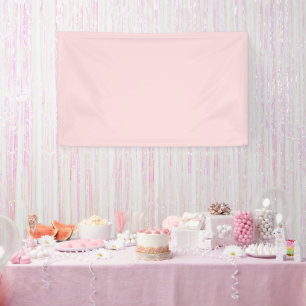 Powder Pink Solid Colour Banner