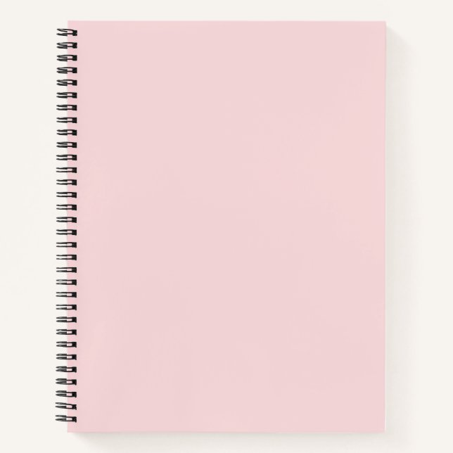Powder Pink Solid Colour Notebook (Front)