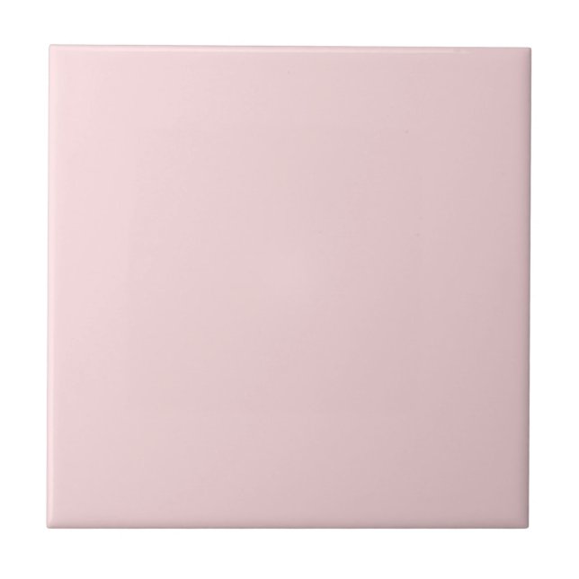 Powder Pink Solid Colour Tile (Front)