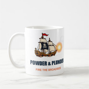 Powder & Plunder Pirate Ship Mug