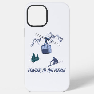Powder to The People Ski Resort iPhone 12 Pro Max Case