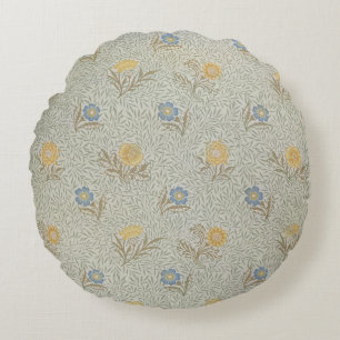 'Powdered' design (textile) Round Cushion