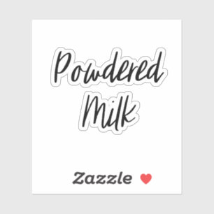 Powdered Milk Storage Sticker
