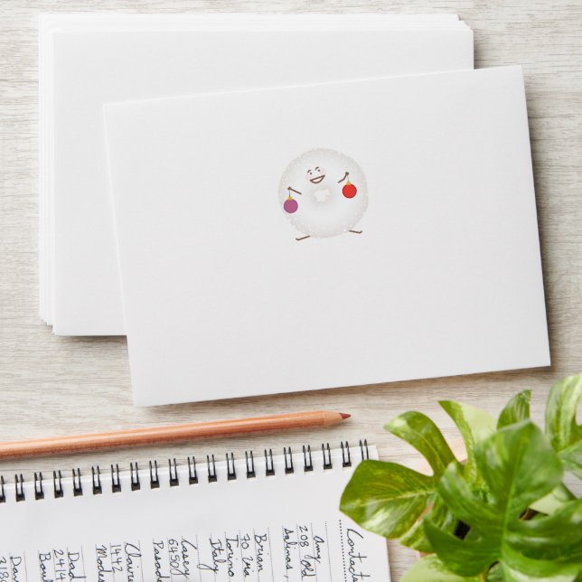 Powdered Sugar Doughnut Envelope (Stacked)