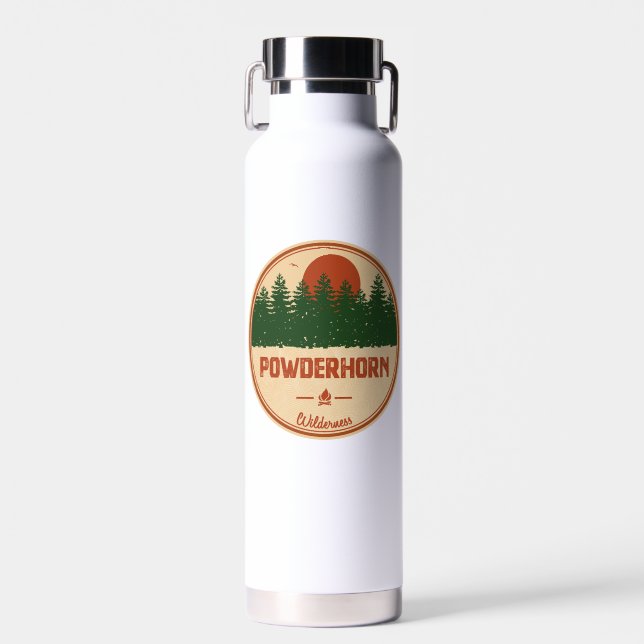 Powderhorn Wilderness Colorado Water Bottle (Front)