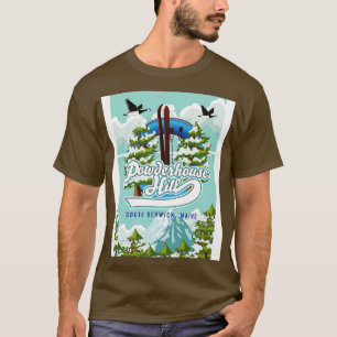 Powderhouse Hill South Berwick Maine ski poster T-Shirt
