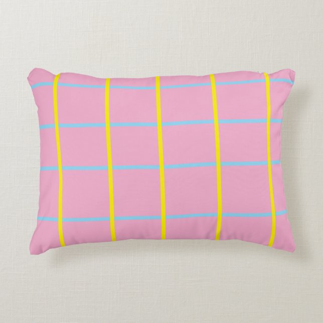 PowderPink  Blue Silver  Pillowcases Decorative Cushion (Front)