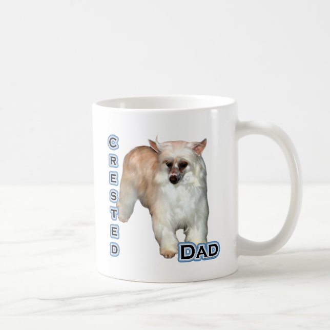 Powderpuff Crested Dad 4 Coffee Mug (Right)