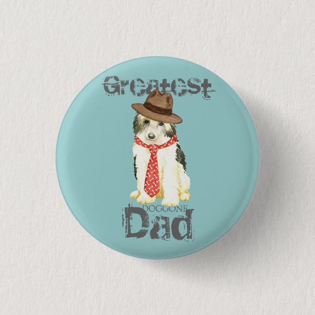 Powderpuff Dad 3 Cm Round Badge (Front)