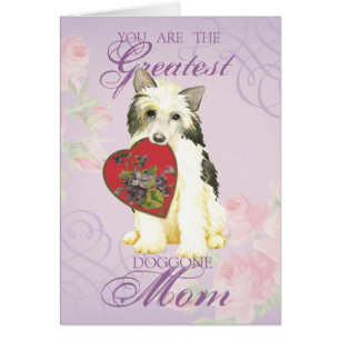 Powderpuff Heart Mum Card