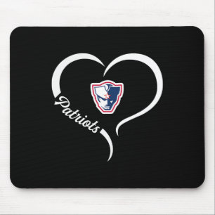 Powdersville Patriots Logo Half Heart Slogan Hs Mouse Pad