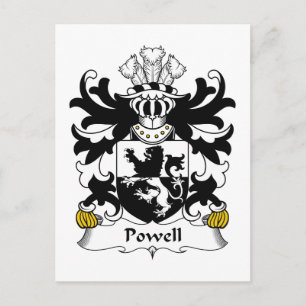 Powell Family Crest Postcard