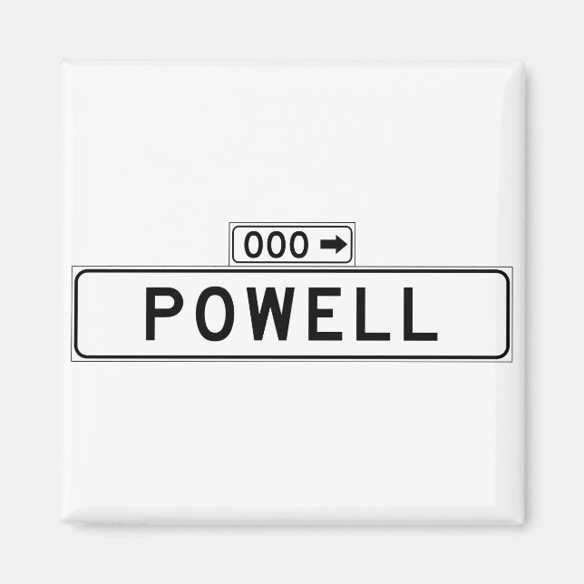 Powell St., San Francisco Street Sign Magnet (Front)