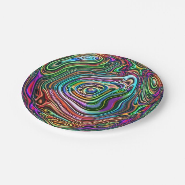 power abstract 7 paper plate (Angled)