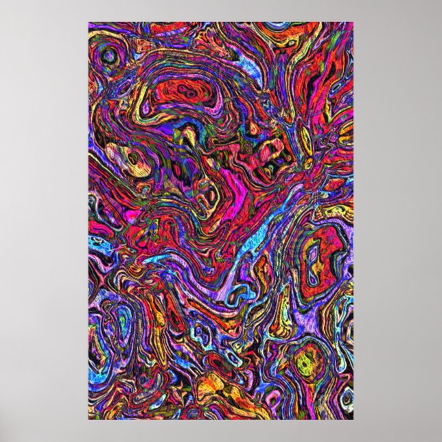 power abstract 8 poster (Front)