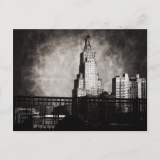Power and Light Building, Kansas City, Grunge Postcard