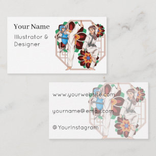Power and Serenity - The Art of Taekwondo Business Card