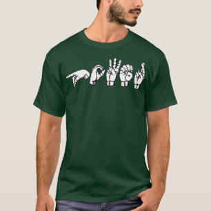 POWER ASL Sign Language Design 3 T-Shirt