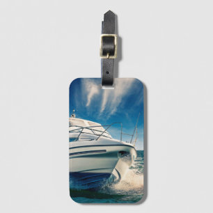 Power Boat Coming Into Chichester Harbour Luggage Tag