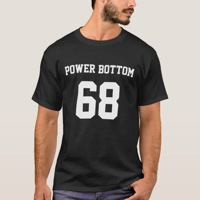 power bottom varsity T-Shirt (Front)